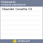 My Wishlist - kindaweirdo