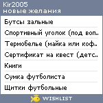 My Wishlist - kir2005