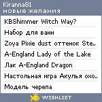 My Wishlist - kiranna81