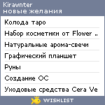 My Wishlist - kirawnter