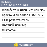 My Wishlist - kirhaily