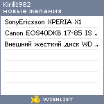 My Wishlist - kirill1982