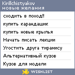 My Wishlist - kirillchistyakov