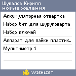 My Wishlist - kirillsh