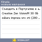 My Wishlist - kirusia