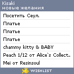 My Wishlist - kisaki