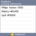 My Wishlist - kiselevsy