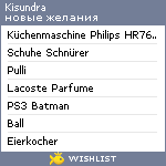 My Wishlist - kisundra