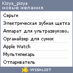 My Wishlist - kisya_pisya