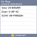 My Wishlist - kitriver