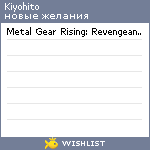 My Wishlist - kiyohito