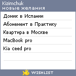 My Wishlist - kizimchuk