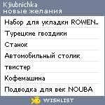 My Wishlist - kjiubnichka