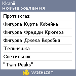 My Wishlist - kkanii