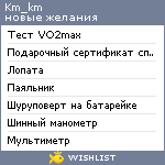 My Wishlist - km_km