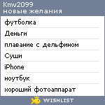 My Wishlist - kmv2099