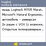 My Wishlist - knight1