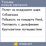 My Wishlist - koketko