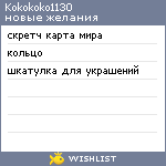 My Wishlist - kokokoko1130