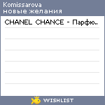 My Wishlist - komissarova