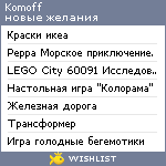 My Wishlist - komoff