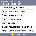 My Wishlist - komok_mexa2011