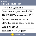 My Wishlist - komola