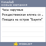 My Wishlist - konavladi