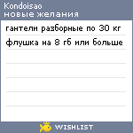 My Wishlist - kondoisao