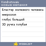 My Wishlist - kondratovaiu