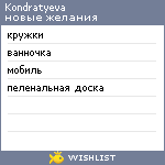 My Wishlist - kondratyeva