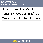 My Wishlist - kopetskaya