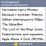 My Wishlist - korchaginasd