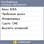 My Wishlist - korchenkova