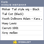 My Wishlist - korin