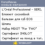 My Wishlist - korushevaa