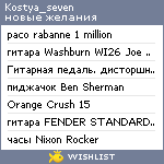 My Wishlist - kostya_seven