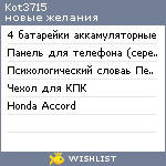 My Wishlist - kot3715