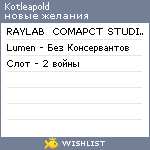 My Wishlist - kotleapold