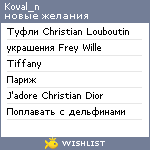 My Wishlist - koval_n
