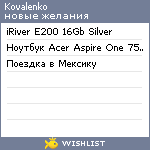 My Wishlist - kovalenko