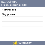 My Wishlist - kowwwka06