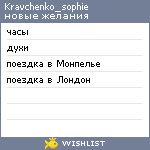 My Wishlist - kravchenko_sophie