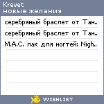 My Wishlist - krevet