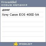 My Wishlist - krovaviided