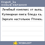 My Wishlist - krupo4_ka
