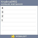 My Wishlist - kryakrya0902