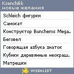 My Wishlist - ksenchikk