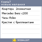 My Wishlist - ksenia7