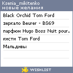 My Wishlist - ksenia_mikitenko